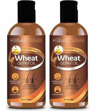 Kayamaya Wheatgerm Cold Pressed Oil for Hair & Skin 60 mL Pack of 2