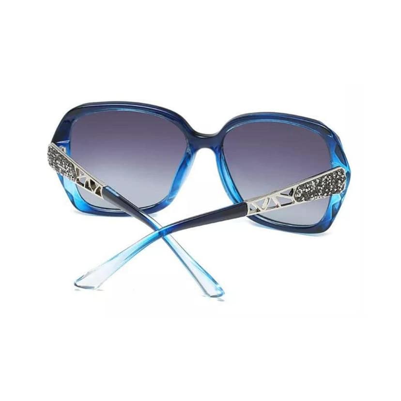 4Flaunt Full Rim Stylish Trending & Latest Vintage Oversized Oval Butterfly Gradient Sunglasses For Women | 100% UV Protected | Large (58-17-132 MM) (C3 - Blue) view 3