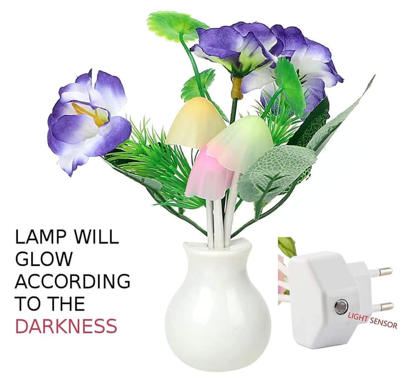 Elecsera Night Lamp Automatic Sensor, Multicolour, Mushroom view 5