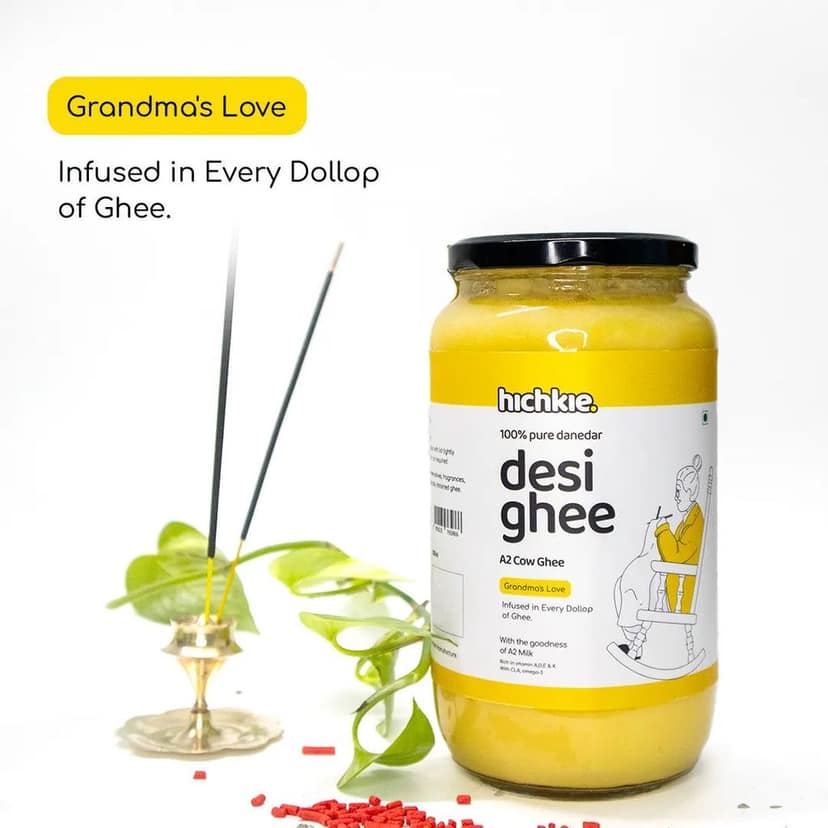 A2 Cow Ghee 2x1000 ml | Pack Of 2 | Bilona Method | Curd-Churned | Lab Tested view 5