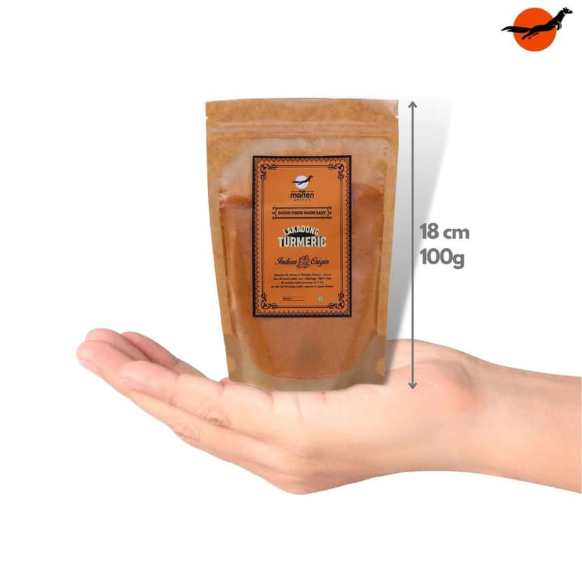 Nilgiri Marten Lakadong Turmeric (Haldi Powder), 7-12% Curcumin, Meghalaya view 5