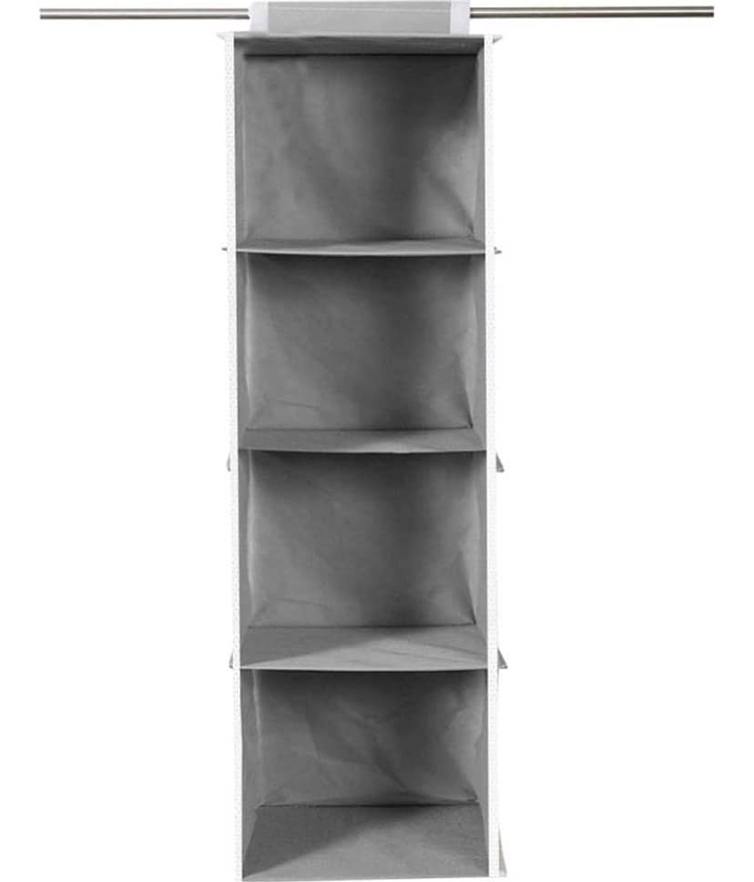 PrettyKrafts Hanging 4 Shelves Wardrobe Organiser view 2