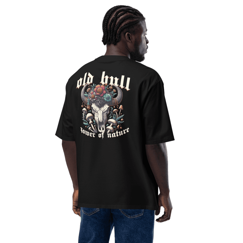 Oversized heavyweight t-shirt (Old Bull, 220 gsm, Black) view 5