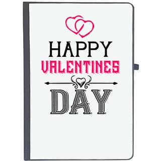 UDNAG Ruled Notebook Diary Valentines Day, happy valentine day (A5 80Pages 80GSM)