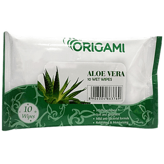 Origami So Soft Wet Wipes - Aloe Vera Flavour, 10 pulls