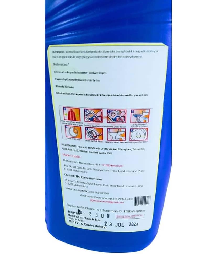 JTG enterprises Toilet Cleaner Ready to Use Liquid 1 view 3