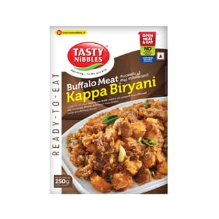Tasty Nibbles Ready To Eat Buffalo Meat Kappa Biryani 250g|No Added Preservatives Using Retort Technology