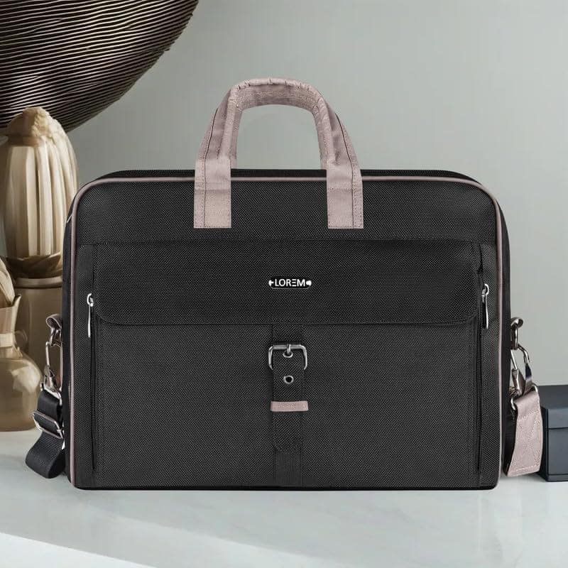 LOREM 10L Faux Leather Messenger Bag For Men-UF view 2