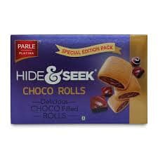 PARLE HIDE & SEEK CHOCO ROLLS 250GM