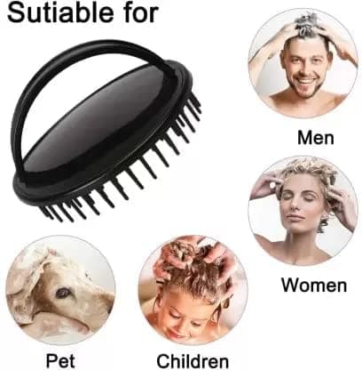 Elecsera Hair Massager Shower Brush Hair Washing Tools for Men and Women Multicolor view 3