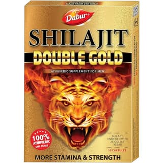 Dabur Shilajit Double Gold Capsules 10 Caps