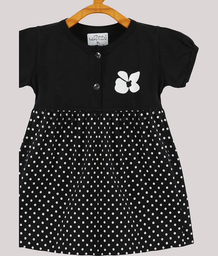 Babeezworld Pack of 1 Baby Girls Cotton Dress ( Pink ) view 2