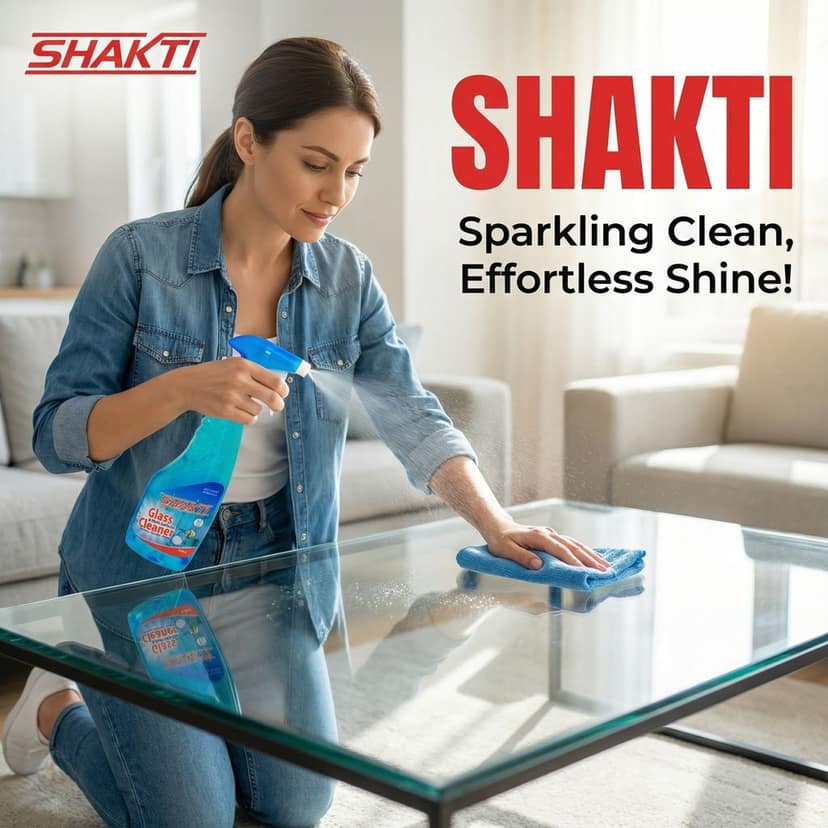SHAKTI Glass & Multi Surface Cleaner 500 Ml - 4 Pcs Combo view 4