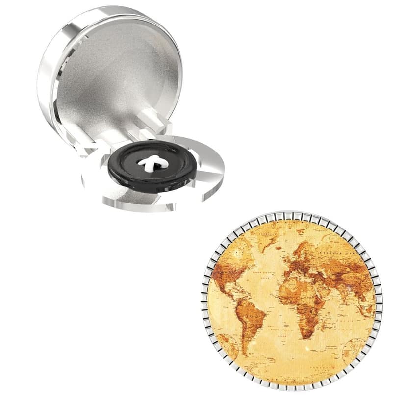The Smart Buttons - Shirt Button Cover Cufflinks for Men - Atlas Style
