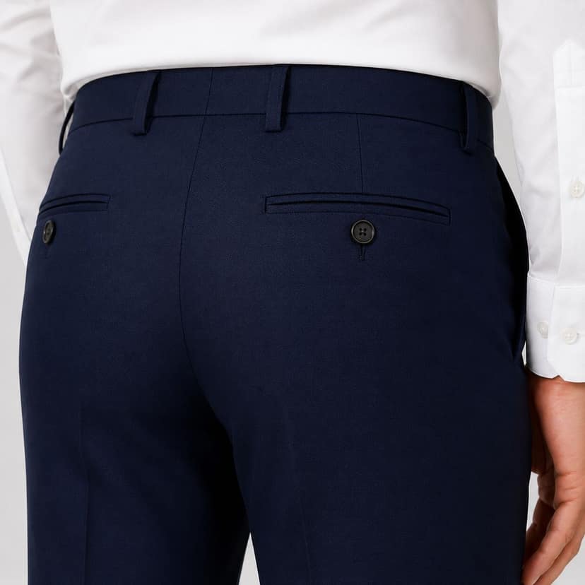 Akaya Apparels ComfortFit Blue Cotton Blend Trousers view 7