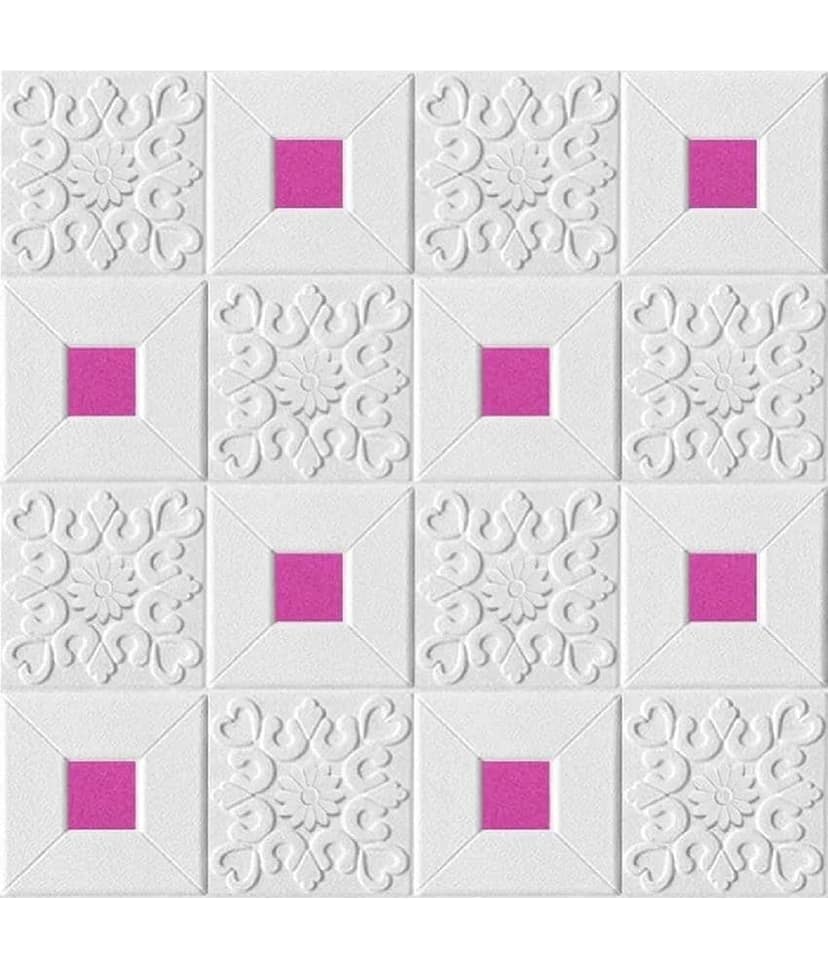 HINGOL Abstract 3D Wallpaper ( 70 X 77 ) cm ( Pack of 1 )