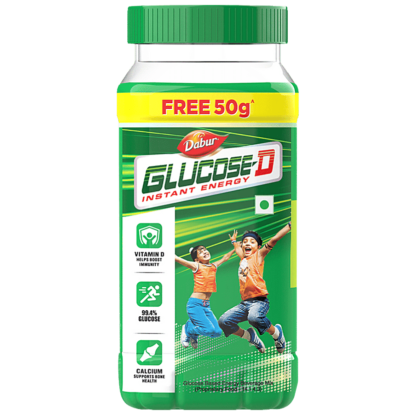 Dabur Glucose-D Energy Boost With Vitamin D, 200 g (Get 50 g Free)