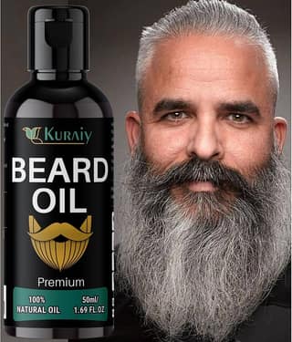 KURAIY Beard Growth Essential Oil For Men Beard Care Hair Growth Nourishing Beard Care
