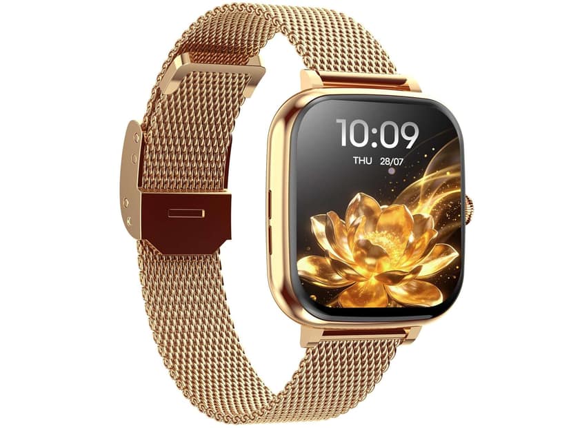 Fastrack Noir Rizz Smart Watch for Women with 1.72" inch Ultra HD Display, Womens Health, AI Watchface & AI Chat - Rose Gold & Rose Gold