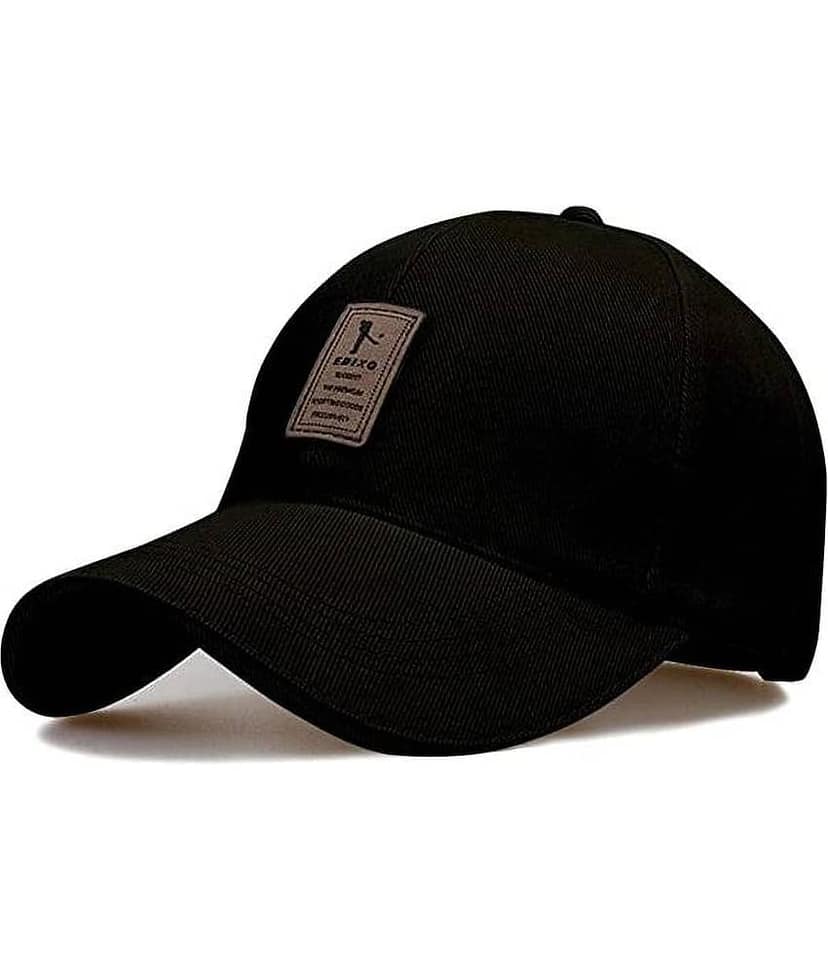 Bolax Pack of 1 Cotton Men's Cap ( Black ) view 2