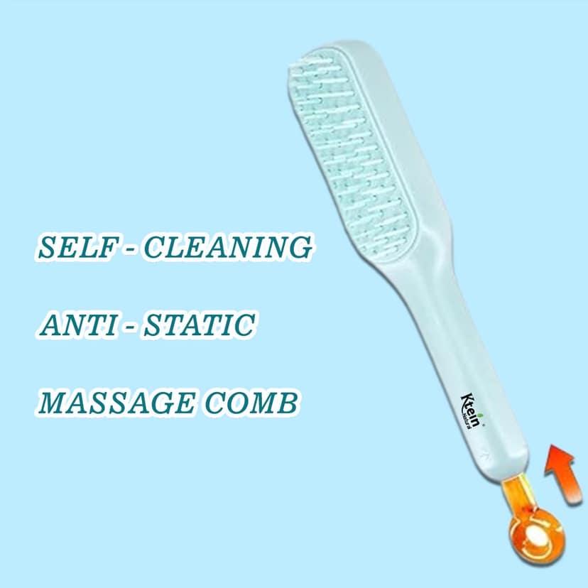 Ktein Self-Cleaning Anti-Static Hair Brush view 3