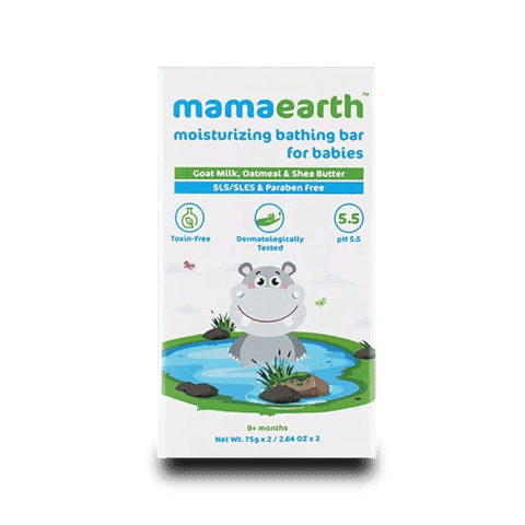 Mamaearth Moisturizing Bathing Bar For Babies, 150 gm Pack