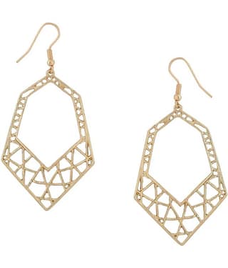 VIRAASI - Golden Danglers Earrings ( Pack of 1 )