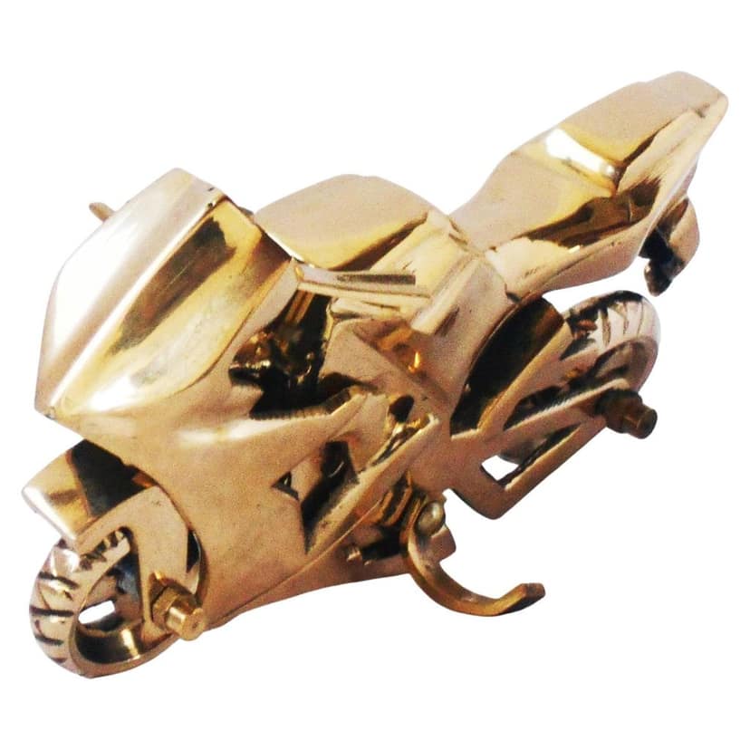 Brass R15 Bike Miniature Collectible | Kids Playing Toy, Height : 3 Inch (ZMAS328 B) view 2
