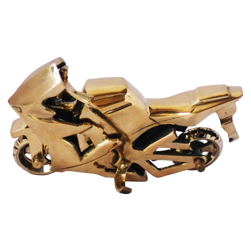 Brass R15 Bike Miniature Collectible | Kids Playing Toy, Height : 3 Inch (ZMAS328 B) view 3