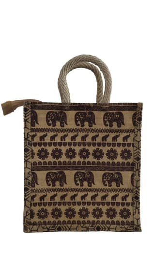 Jute Bag With All Over Print