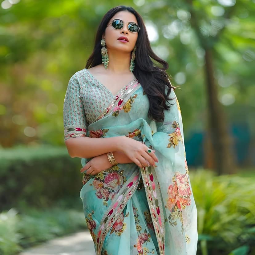 Readymade Designer Partywear sarees with stitched blouse New Ready To Wear Saree view 5