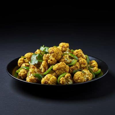 Green Pepper Marinate Gobi Dry
