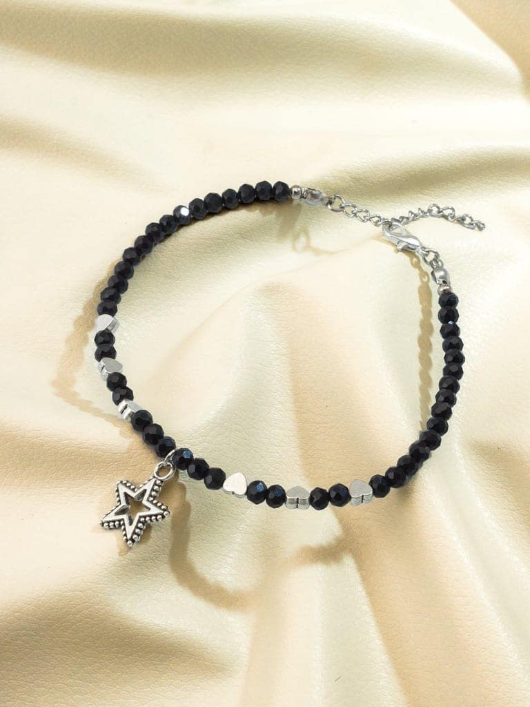 Morison Crystal-Embellished Anklet Sparkle with Every Step