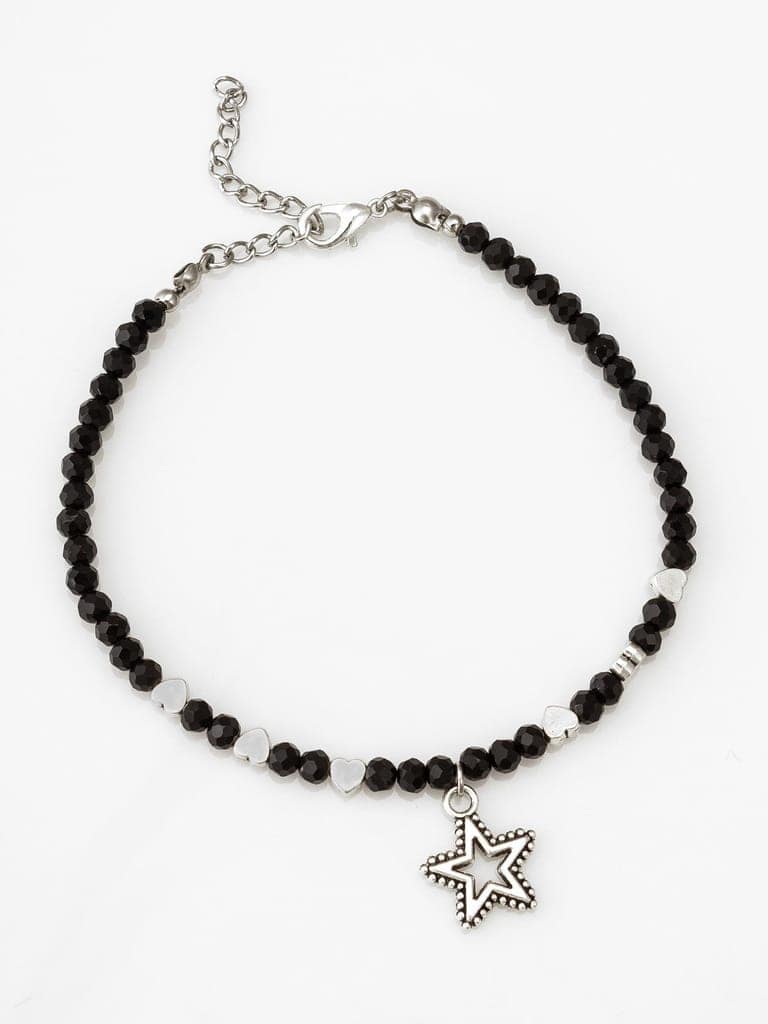 Morison Crystal-Embellished Anklet Sparkle with Every Step view 3
