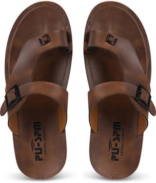 PU-SPM Tan Men's Daily Slipper