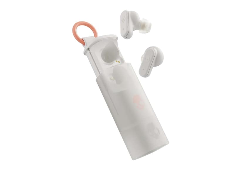 Skullcandy Dime Evo True Wireless Bluetooth Earbuds with Mic, 36Hr Battery, Multipoint Pairing, Google Fast Pair, Stay-Aware Mode, Sweat Resistance - Bone Orange