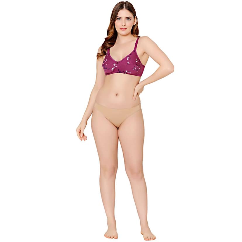 Bodycare cotton wirefree adjustable straps comfortable non padded Bra-1584CO view 3