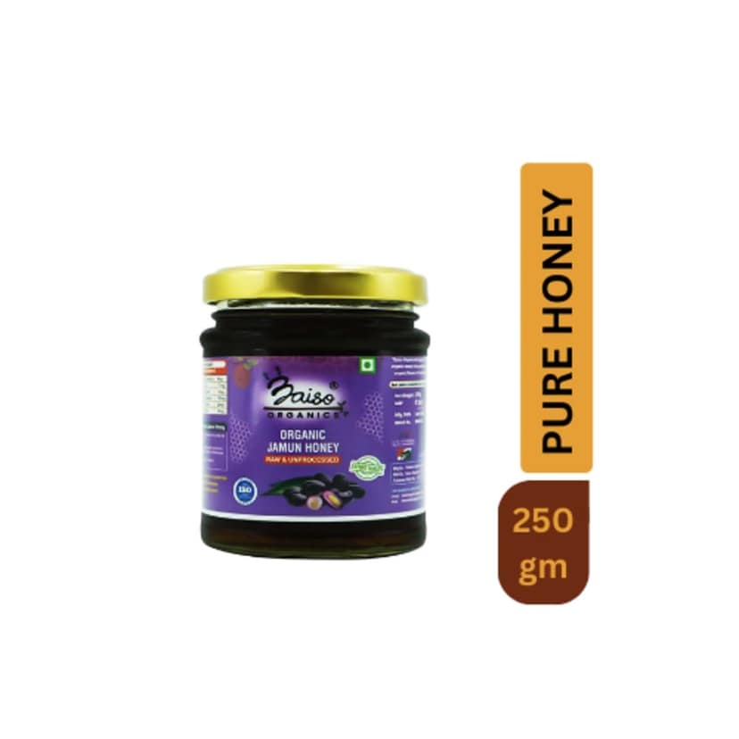 Baiso Organics Raw Unprocessed Natural Jamun Honey - 250gm view 3