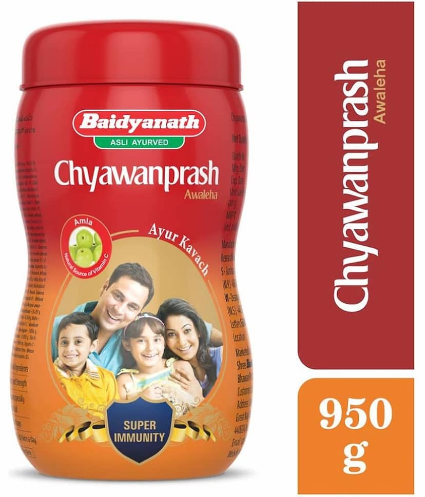 Baidyanath Chyawanprash 950 g, for Daily Health | Ayurvedic, Natural | All Age Groups| Builds Overall Health | With Goodness of 42+ Ayurvedic Herbs view 2