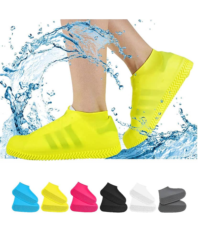 Magnique 1 Pair Anti-Slip Water Resistant Silicone Reusable Shoe Covers,Protectors for Kids, Men, Women