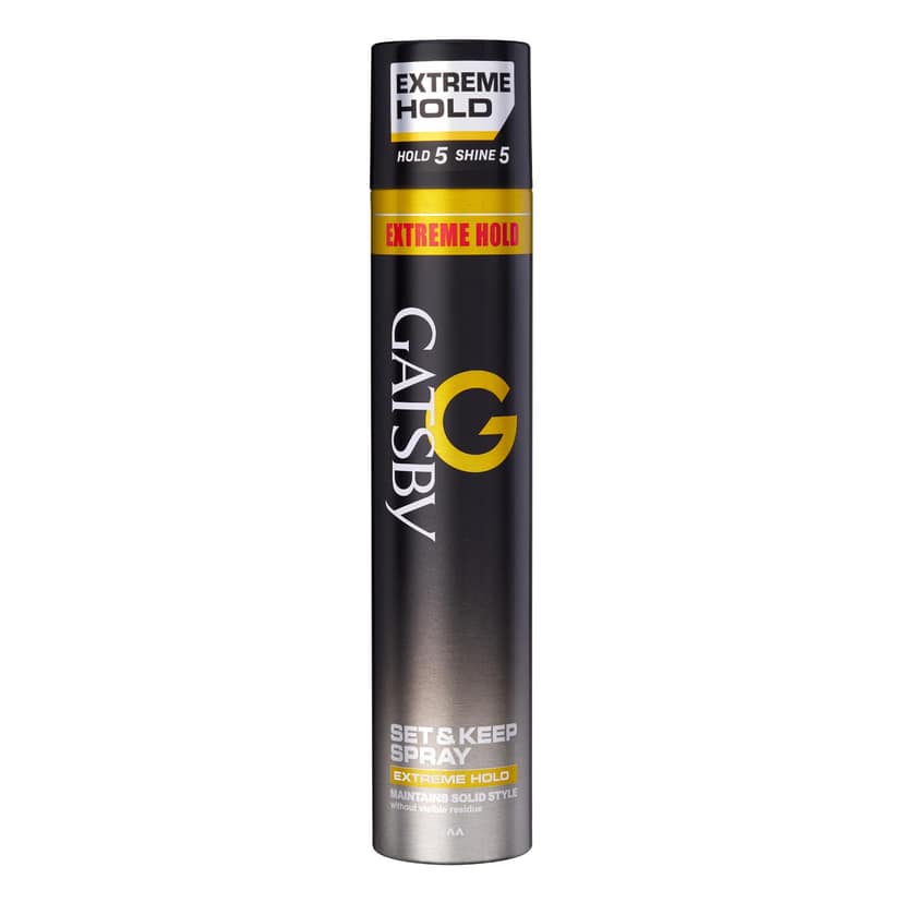 Gatsby Japan Set & Keep Hair Spray 400ml - Extreme Hold | Quick Drying, Long Lasting Hold, No Flaking & Natural Shine | Non Sticky & Easy Wash Off | Styling Hair Spray Gatsby Japan Set & Keep Hair Spray 400ml - Extreme Hold | Quick Drying, Long Lasting H
