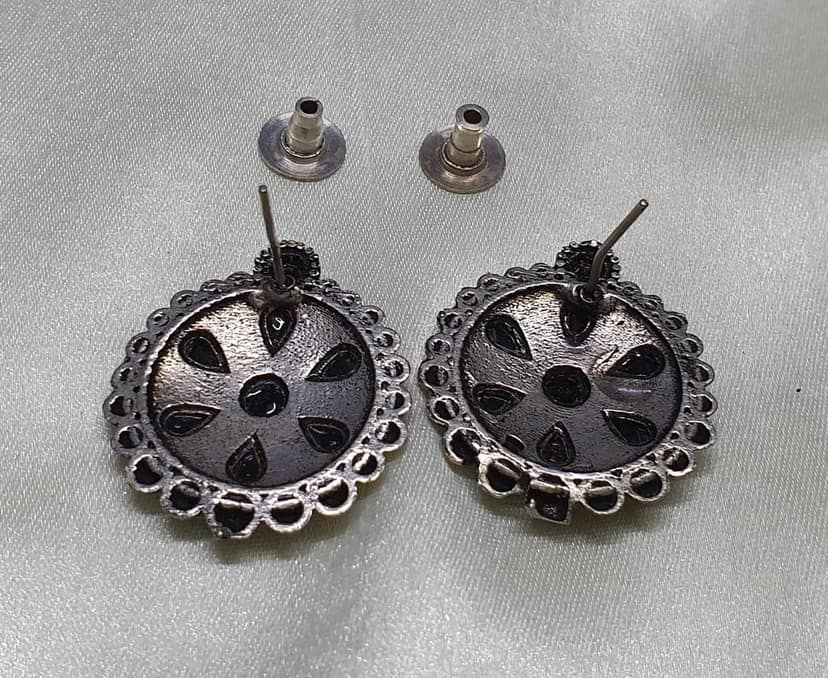 Glamvila Designer Black Stone Jewellery view 5