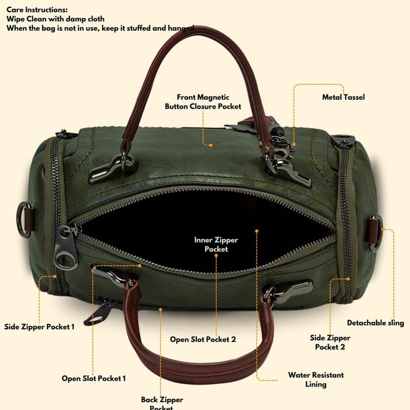 Sling Bag for Women & Girls Pu Leather Stylish Crossbody Satchel Handbag Ideal for Travel, Office Use Birthday Anniversary Gift for Wife view 4
