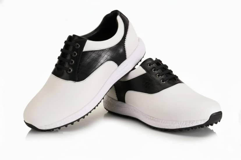 HITCARO Men Proffessional Leather Golf Shoes | Lace-Up | Phylon Sole |Waterproof | Comfortable | Breathable | Sports Shoes view 2