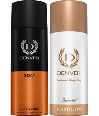 Denver Imperial & Goat 150 ml Each Deodorant Spray for Men 300 ml ( Pack of 2 )