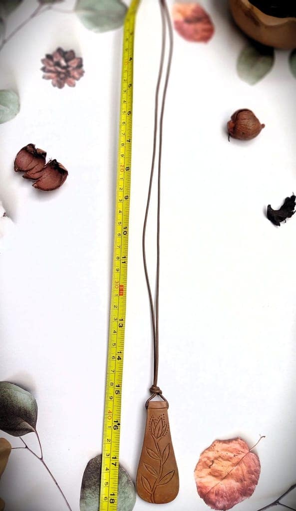 Terracotta pendant view 3