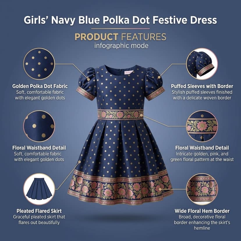 Luster Frock taffata-Paithani Age (0 to 5) view 4