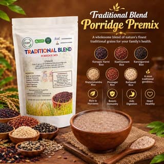 HerFarms Traditional Blend Porridge Premix 250g || Traditional Indian Kanji Mix