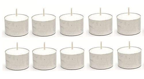Crazy Sutra Pure Smokeless Tea Light Wax Candles 50 pcs Pack 7-9 hrs Burning time