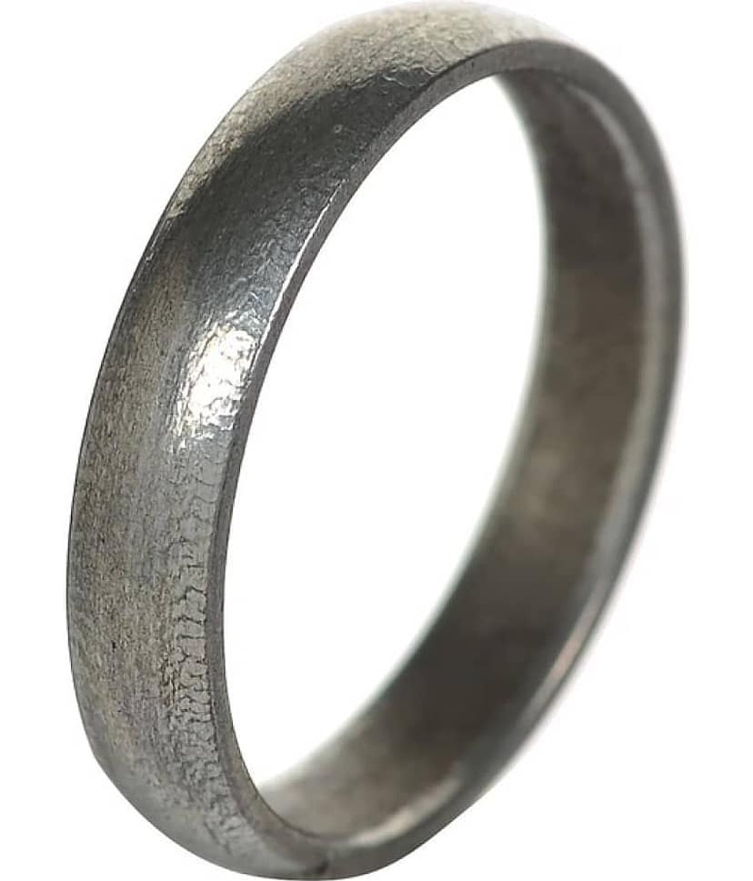 KESAR ZEMS Gray coloured Iron Ring Having Open End for Men and Women Size:22
